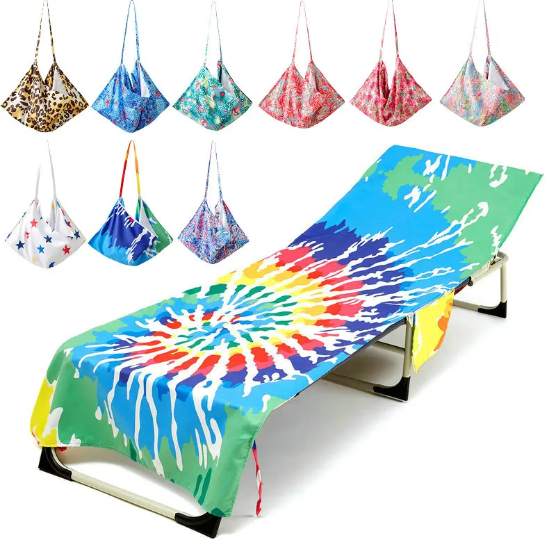 Пляжный чехол с леопардовым принтом для кресла отдыха летняя кровать бассейна