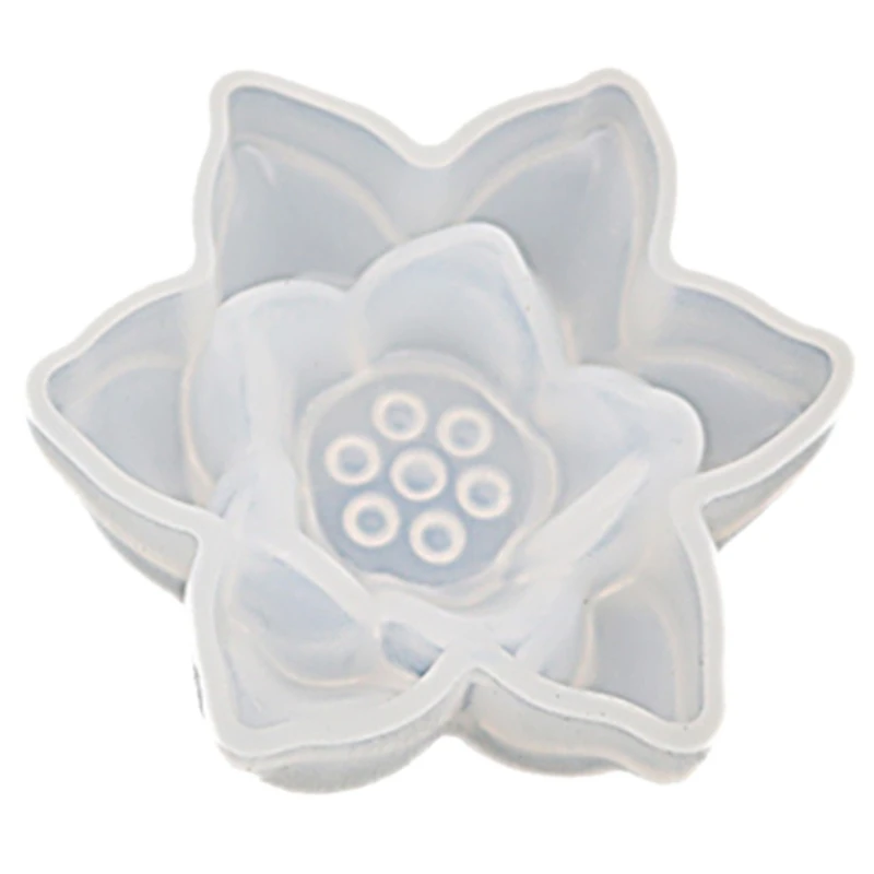 

Transparent Silicone Mould Dried Flower Resin Decorative Craft DIY Three-Dimensional Lotus Mold For Jewelry