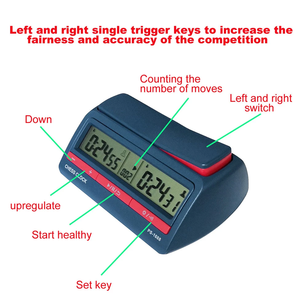 Усовершенствованные шахматные цифровые часы таймер обратного отсчета