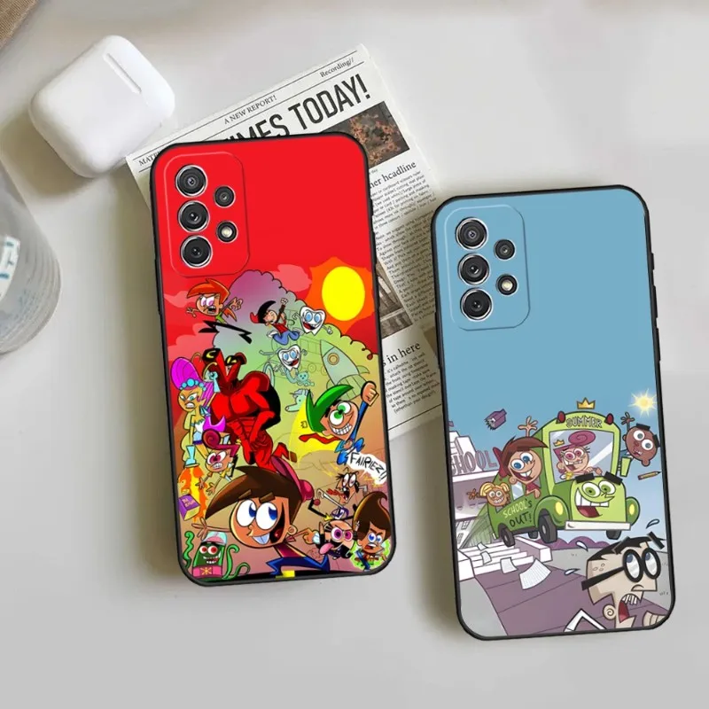 Чехол для телефона с изображением героев мультфильмов для Samsung Galaxy A13 A02 A52 A22 A53 A73 A14 A54 A34, задняя крышка