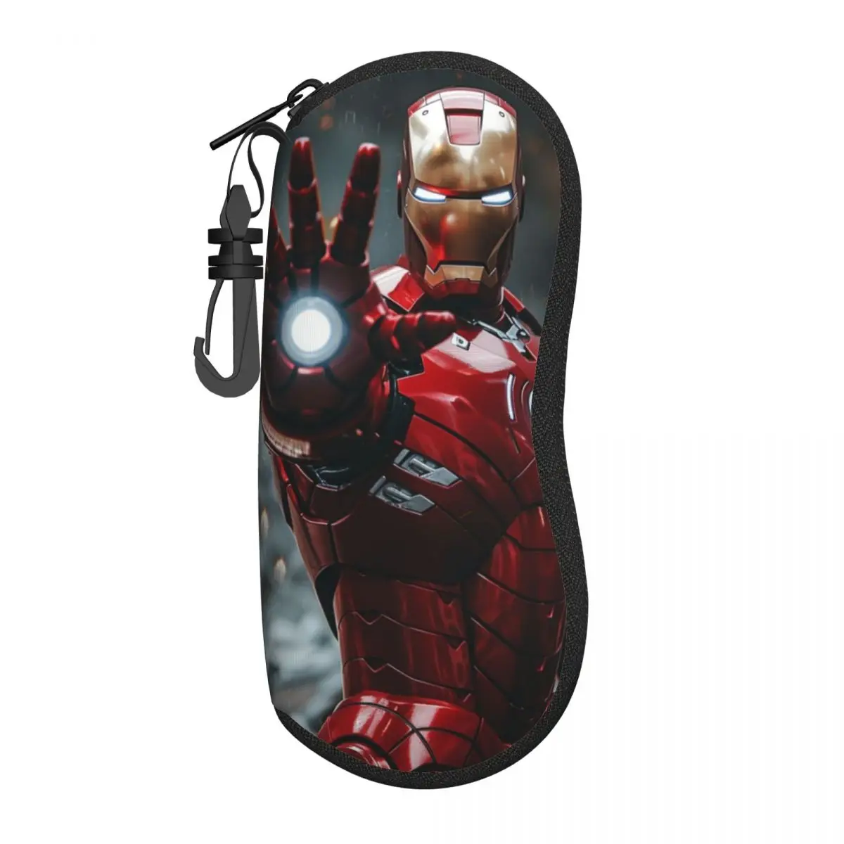 Портативный мягкий футляр для очков Iron Man — легкий приятный путешествий чехол с