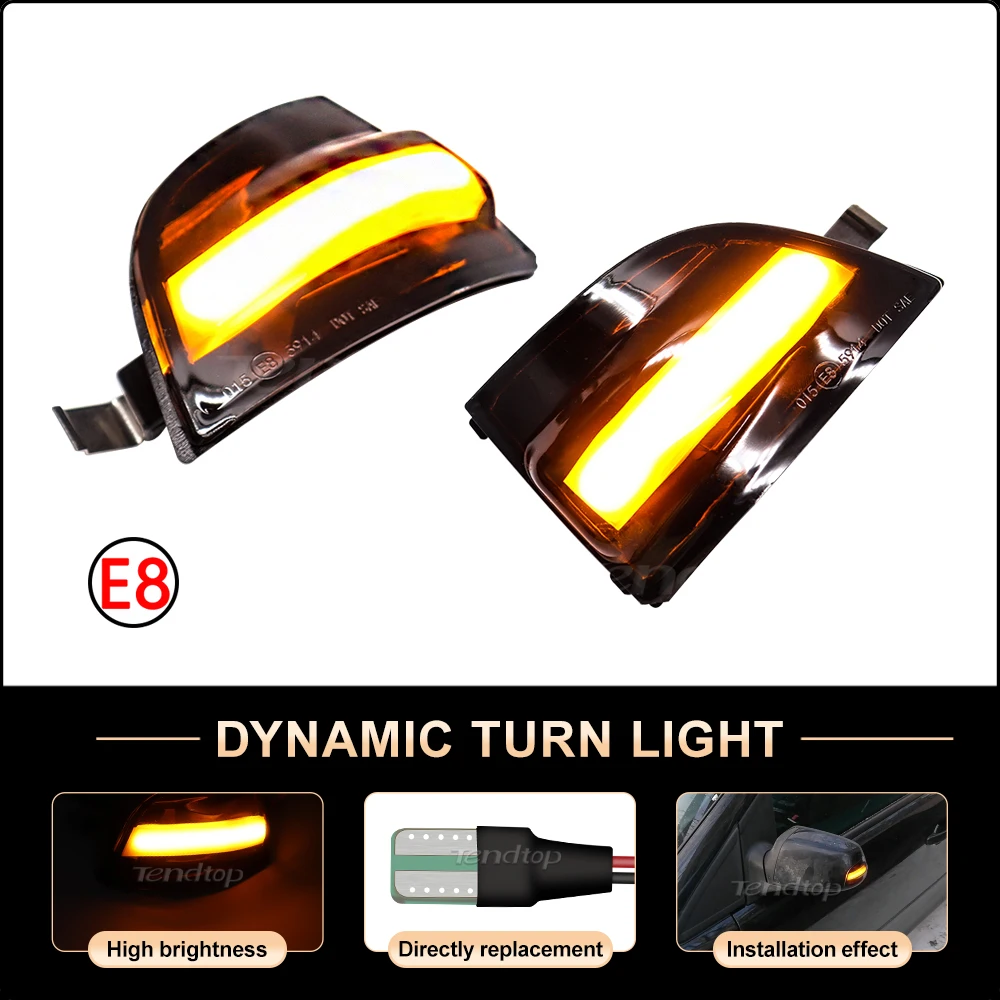 Динамическая лампа с боковым ретранслятором зеркало указателем поворота