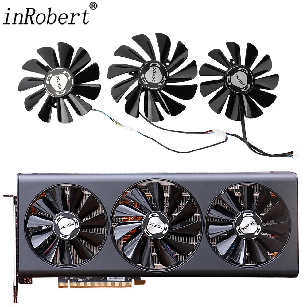 

85MM 95MM FY010010M12LPA RX5700 RX5800 Cooler Fan Replacement For XFX AMD RX 5700 5800 5900XT Graphics Card Fan