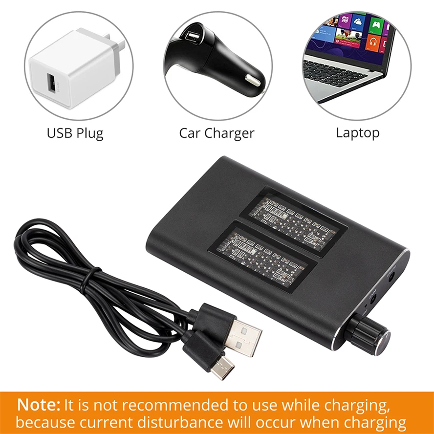 Earphone Amplifier Portable HIFI Audio 2 Stage Gain Switch Enhance Function Aux In Headphone Out For IPhone |