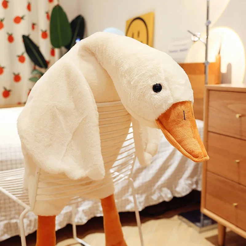 Birthday Pres Net Red Super Big White Goose Pillow Plush Toy Goose Doll Doll Removable Wash Big Goose Pillow Bed Sleeping Doll