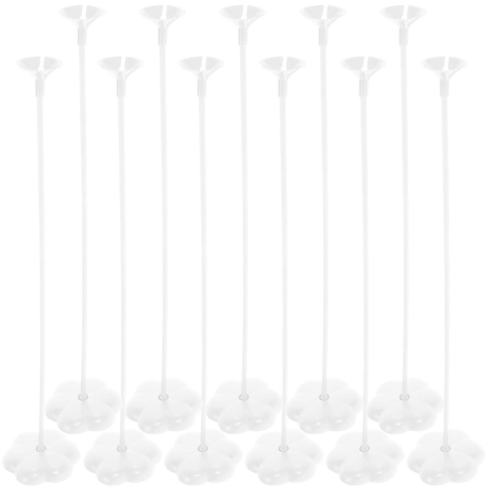 

50 Pcs Balloon Stands Stick for Centerpieces Wedding Holder Blue Ornaments Emulsion Sticks Plastic Tall Banquet