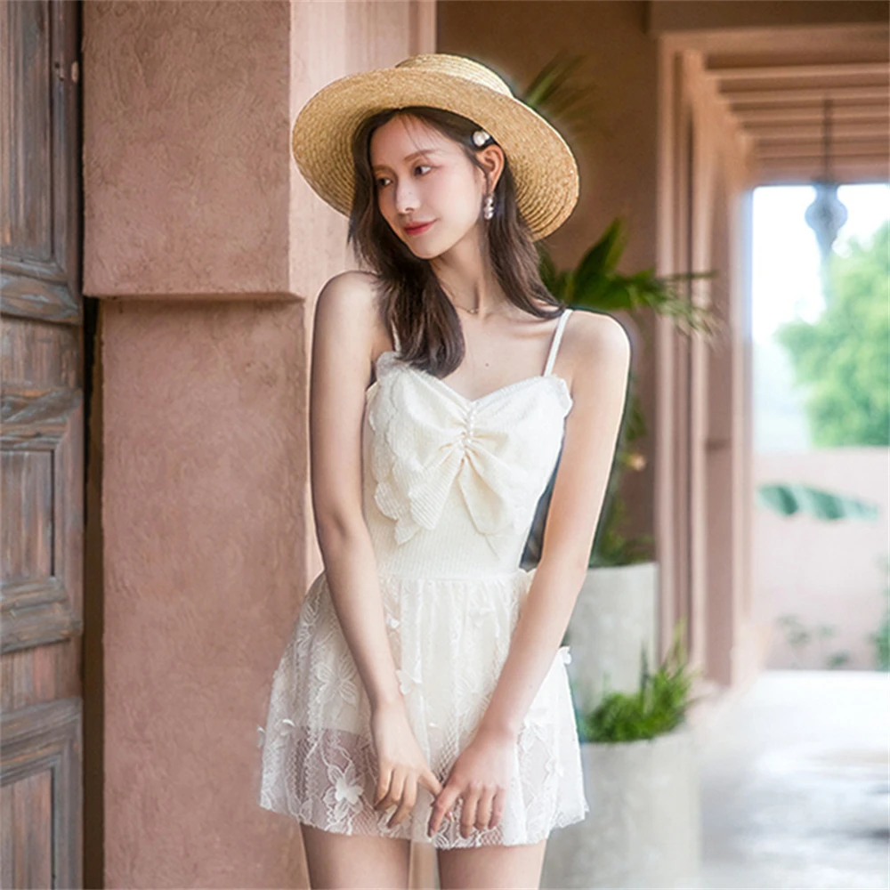 

Women Dresses Summer Sexy Wrap Chest Backless Suspender Lace Boho Beach Dress Sleeveless A Line Mini Swimsuit Wrap Sundress Robe
