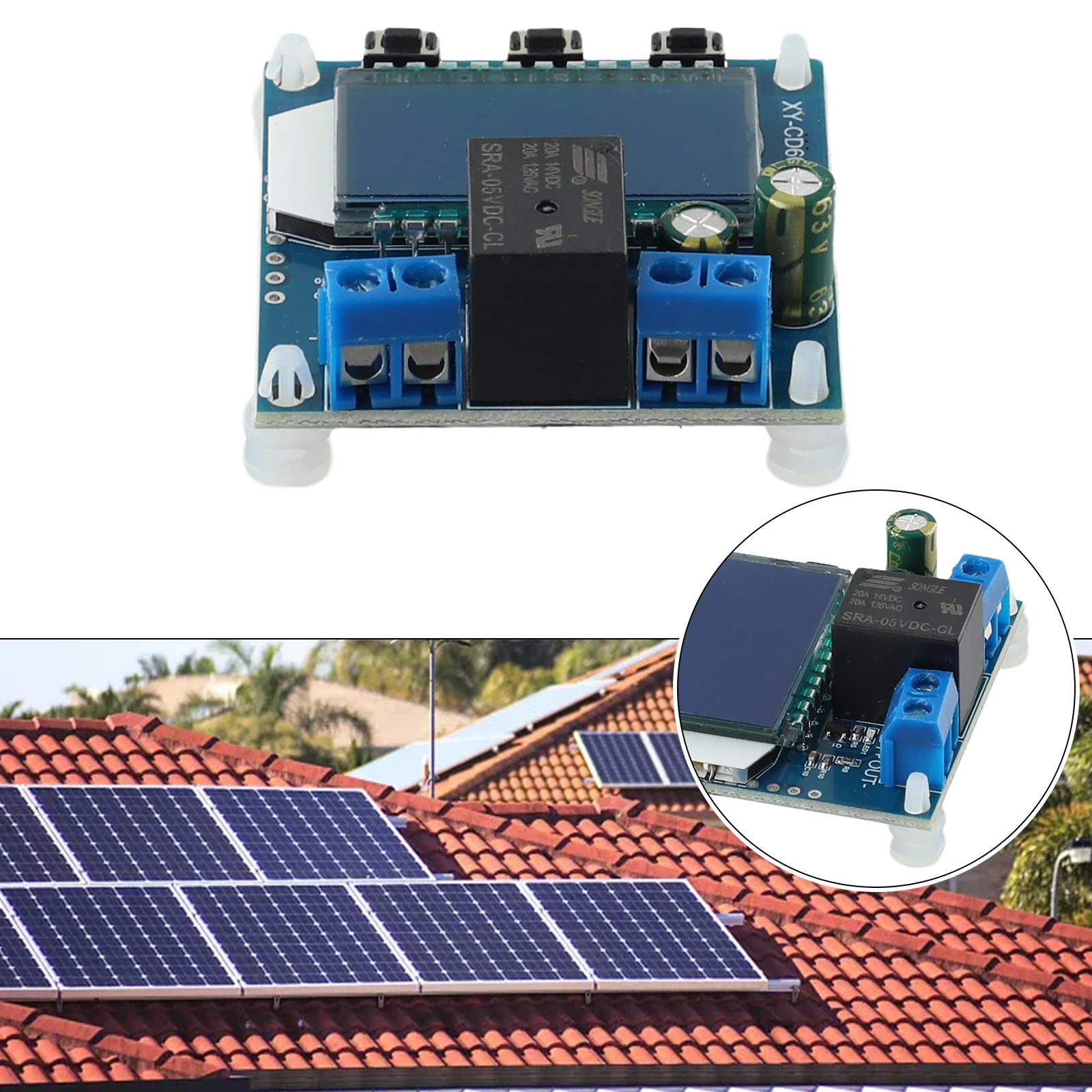 Модуль управления 6-60 В регулируемые параметры фиксирование перегрузки пластик