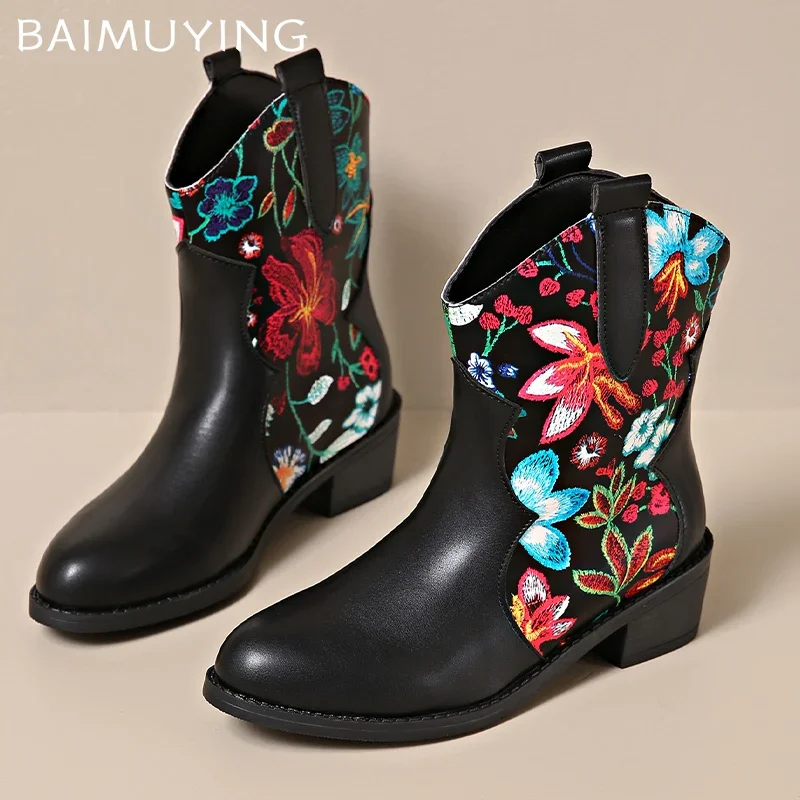 Женские кожаные ботильоны с принтом дизайнерские полусапожки острым носком на