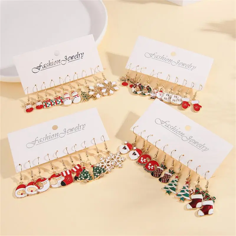 

Christmas Elements Durable Earrings For Women Wearing Lightweight And No Burden Fashion New Christmas Earrings Earrings