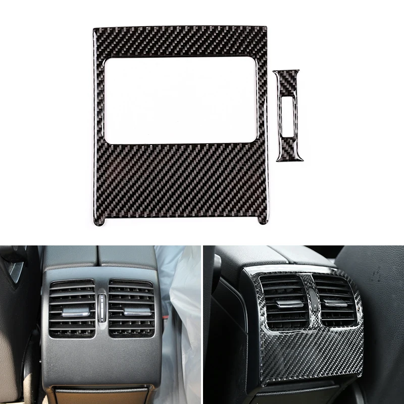 

Car Carbon Fiber Rear Air Condition Air Vent Outlet Panel Cover Trim For Mercedes Benz C Class W204 2007 - 2013