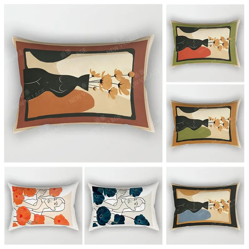 

Nordic fall home decor 30*50 throw pillow cover sofa modern abstract geometric boho living room Cushion cover 50x70 30x50 40x60