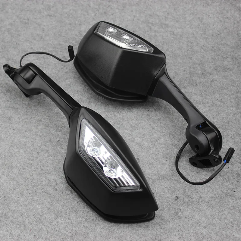 

For KAWASAKI NINJA ZX10R ZX-10R ZX 10R 2011-2015 2014 Motorcycle Mirror LED Turn Light Signals Moto Rear View Rearview Mirrors