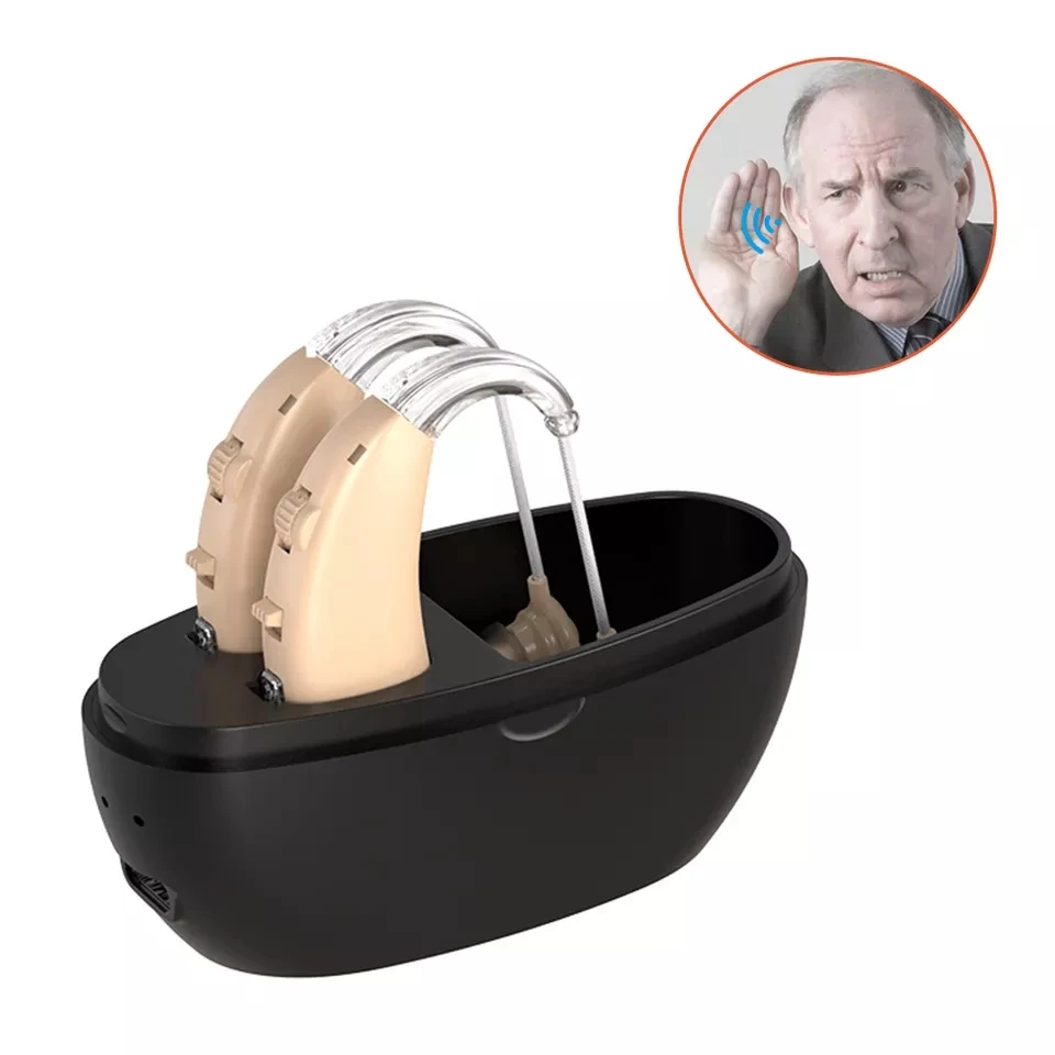 

Invisible hearing aid headset Wireless amplifier , Bluetooth, low noise special for the tinnitus and hearing impaired elderly