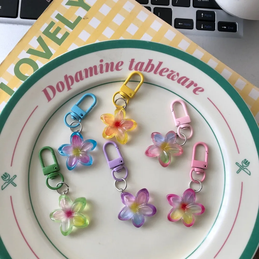 

Очаровательный градиентный красочный цветок брелок милый цветок автомобильные брелки студенческие девушки смоляная сумка кулон брелок автомобильные аксессуары