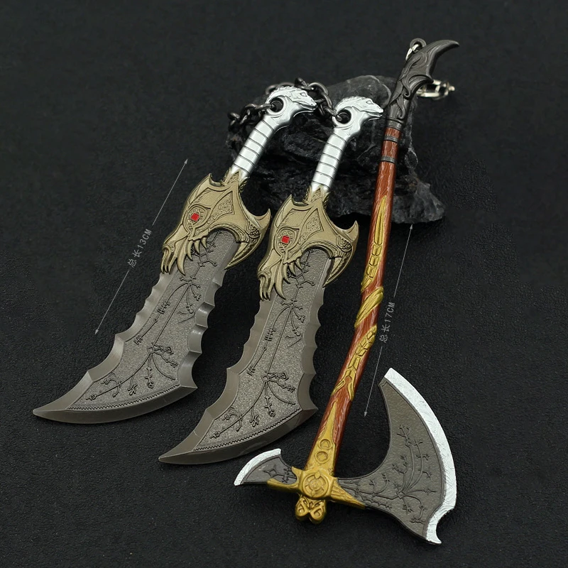 Фото God of War Battle Kratos Leviathan Axe, игровой уровень, полное оружие, металлический Katana Sword, строительные игрушки для мальчиков, детский подарок №2
