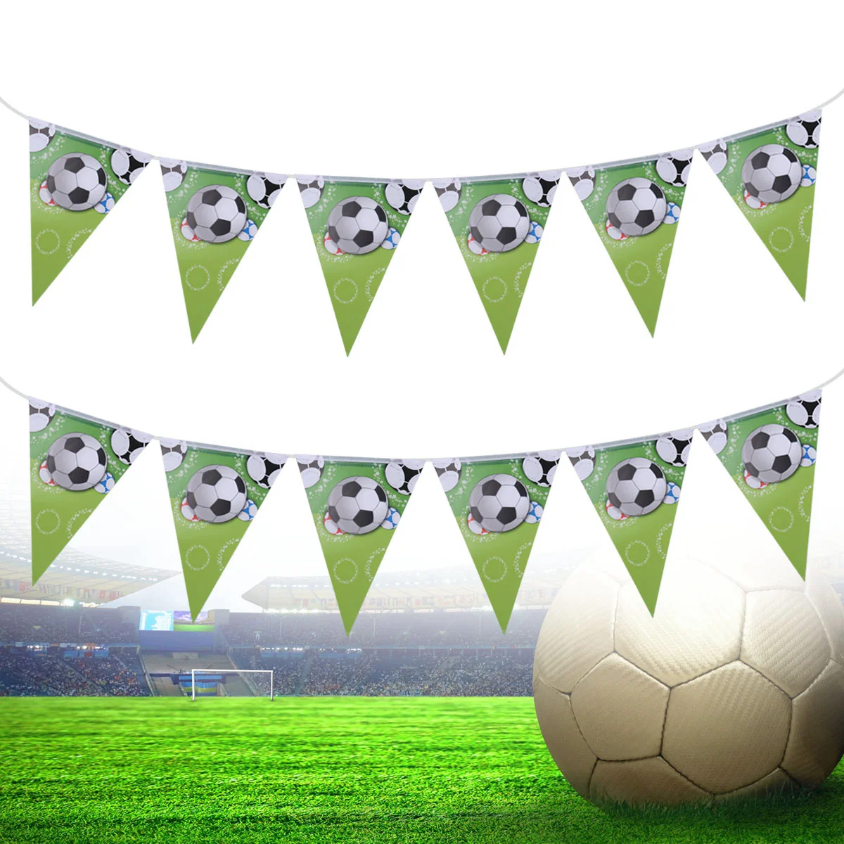 

Football Decorations Party Bunting Banner Flags Soccer Birthday Themed England Theme