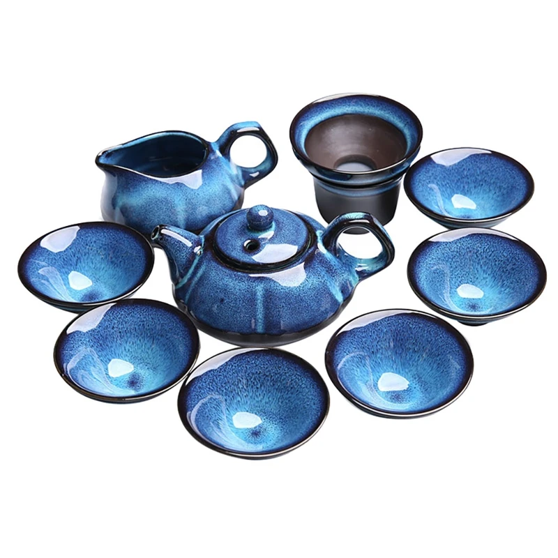

Porcelain Gongfu Tea Set Chinese Gongfu Tea Pot Set Creative Ceramic Teapot Tea Set For Home Office Hotel