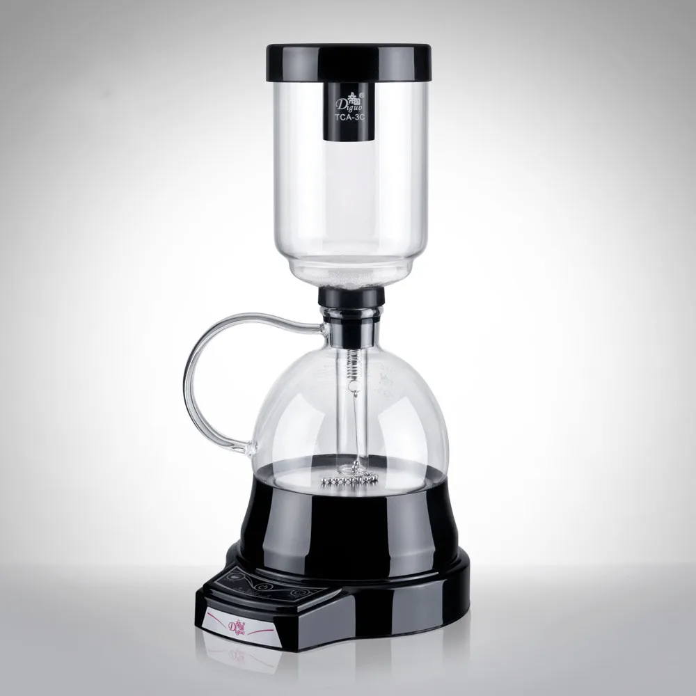 Японская силиконовая электрическая кофемашина с тремя чашками вакуумная для