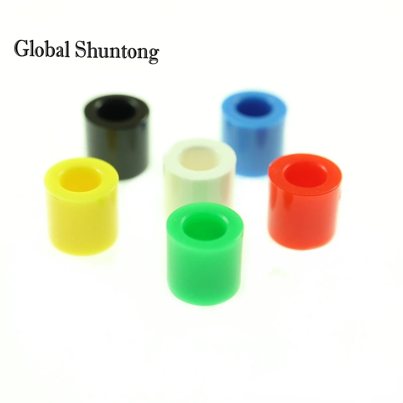 

20Pcs 6 Color Plastic Cap Hat Kits G62 for 6*6mm Tactile Push Button Switch Lid Cover A56 6x6mm Green Black White Blue