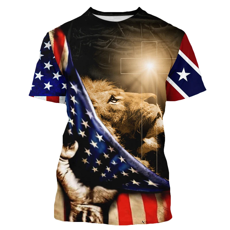 

2022 Popular Christian Jesus Catholic 3D Print Men Women T Shirt Unisex Short Sleeve Streetwear Harajuku Tops