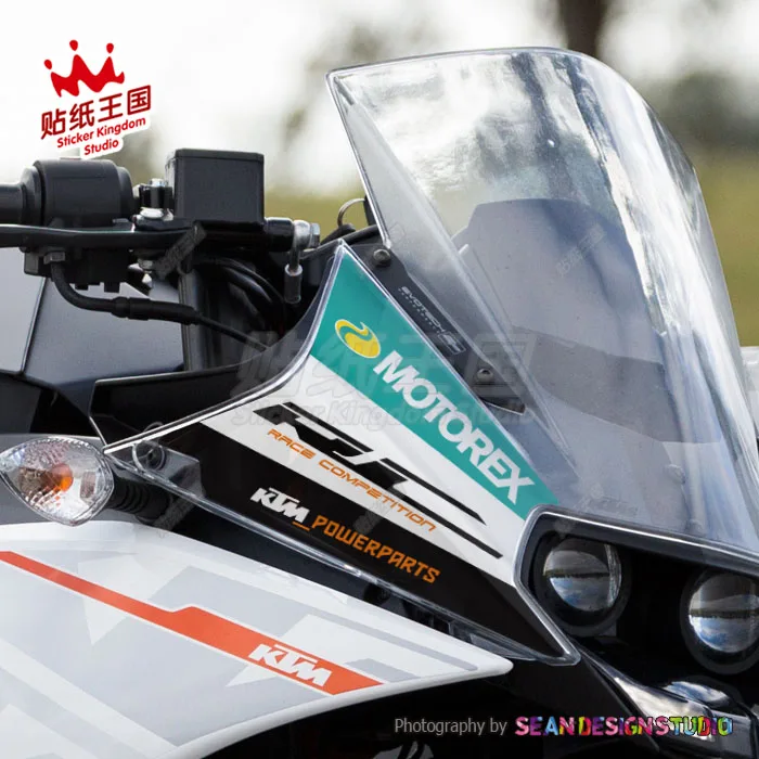 

1 pair For KTM 2014-2021 RC 125 200 250 390 kit Windshield Motorcycle Decal Waterproof Sticker