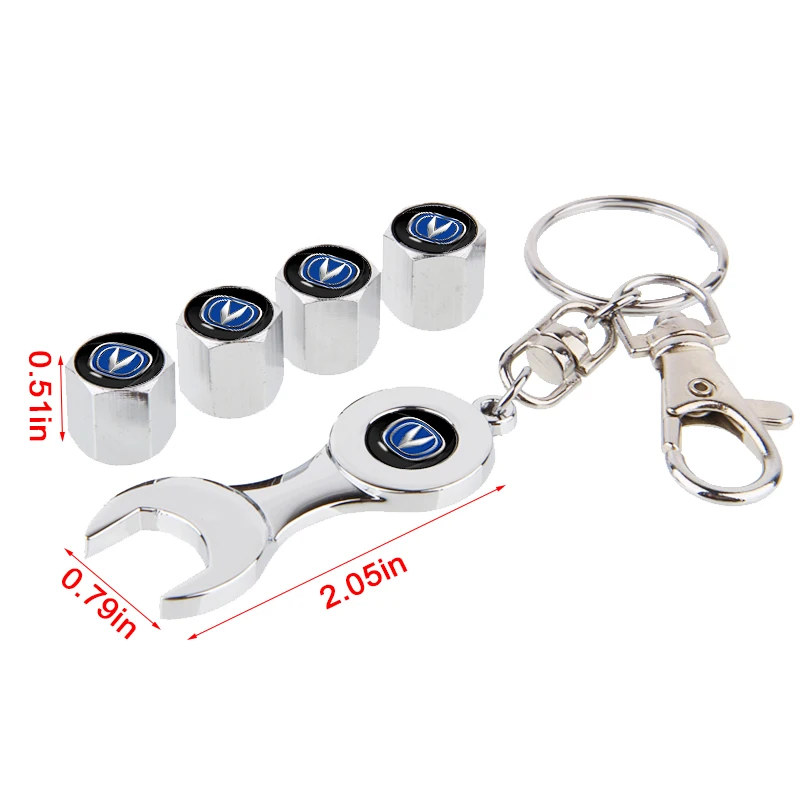1 шт. колпачок клапана автомобильной шины с гаечным ключом брелок инструмент для