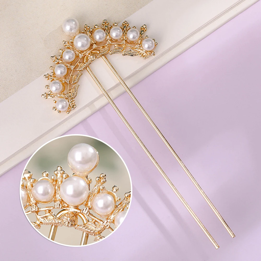 Заколки для волос женские, винтажные, U-образные, из сплава