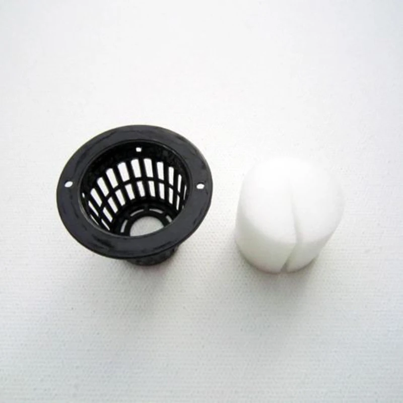 

10Pcs Planting Mesh Net Basket Pot + Clone Cloning Collar Foam Insert Hydroponic Reusable And Durable Garden Tools