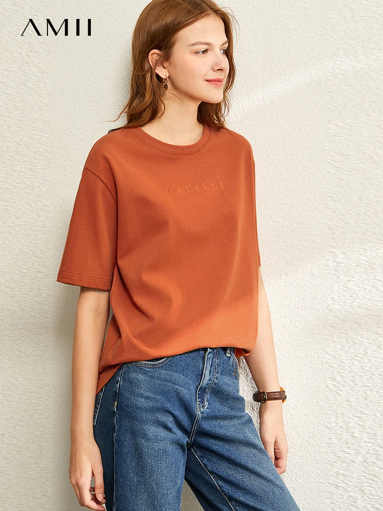 

Женская футболка с круглым вырезом и надписью, свободного покроя