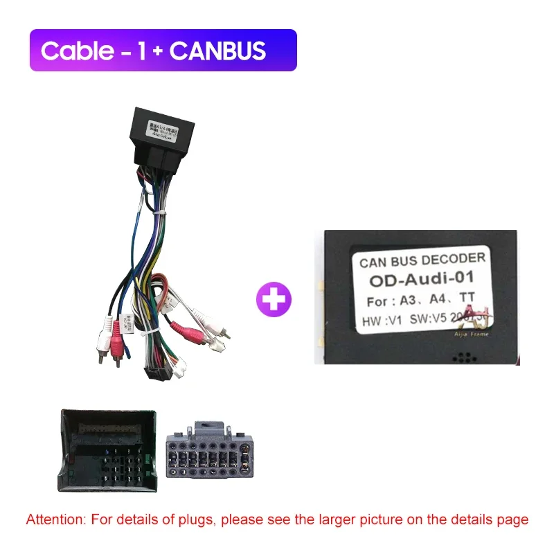 

Для AUDI A3 2008-2012 9-дюймовая автомобильная мультимедийная радиорамка, лицевая панель, монтажный кронштейн для приборной панели, адаптер, декодер, кабель Canbus