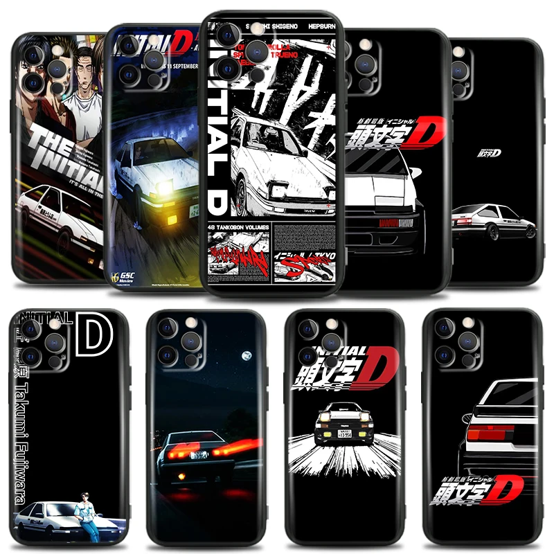 

Initial D For Apple iPhone 13 12 11 Pro Mini X XR XS Max SE 6 6S 7 8 Plus Phone Case Coque TPU Funda Silicone Cover Carcasa
