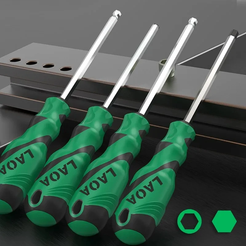 1 шт. шестигранная отвертка с магнитным креплением и нескользящей ручкой