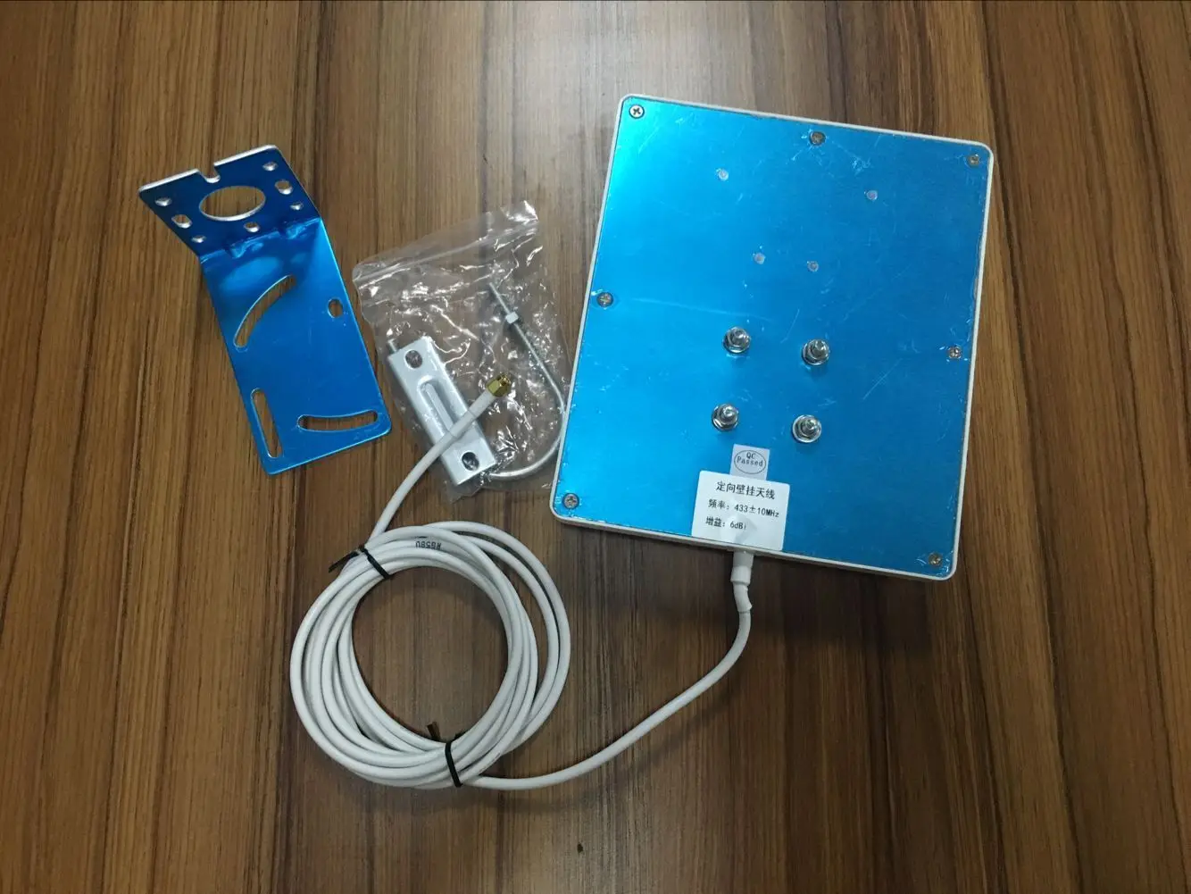 433MHz lora patch antenna SMA 3meter cable outdoor 433M data transmitting panel aerial 6dBi