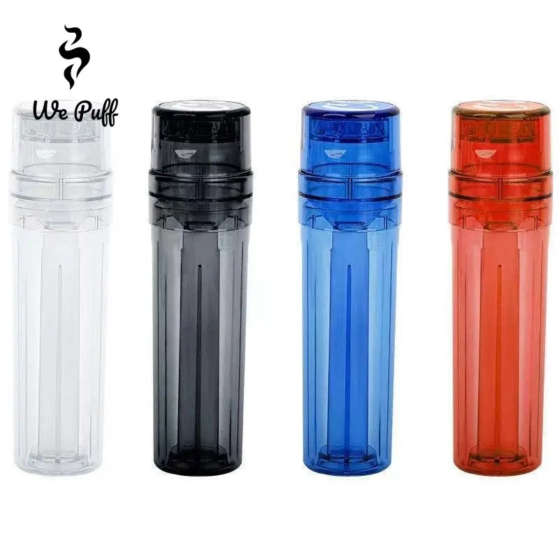 

WE PUFF 2 In 1 Plastic Herb Grinder Cone Roller Horn Tube Cigarette Maker Tobacco Crusher Smoking Accessories Gadgets for Men