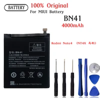original capacity bn41 bn 41 battery for xiaomi redmi note 4 note 4x mtk replacemenr batteries bateria