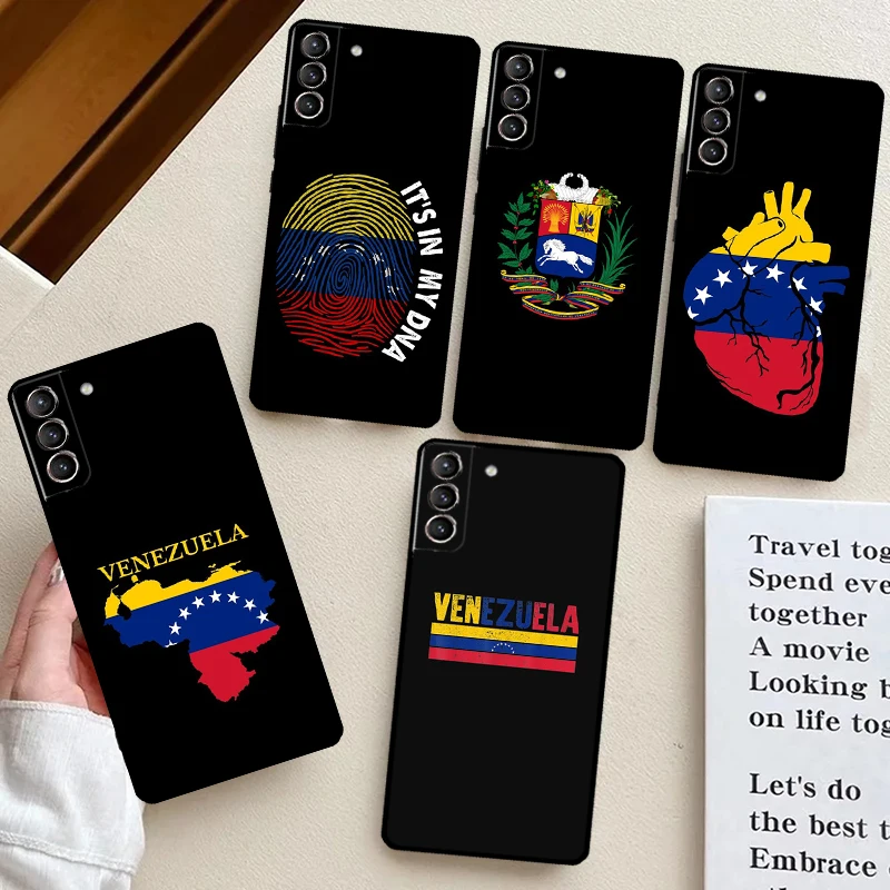 Чехол с флагом Венесуэлы для телефона Samsung Galaxy S24 Ultra S23 S22 Plus S21 S20 FE S8 S9 S10 Note 10 20