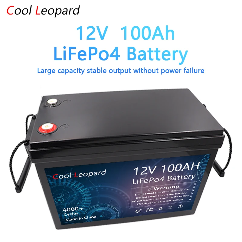 

Upgraded Version Of 100Ah 180Ah 300Ah Lithium Iron Phosphate Battery 12V Lifepo4 Cycle Built-In BMS Energy Storage Solar RV.