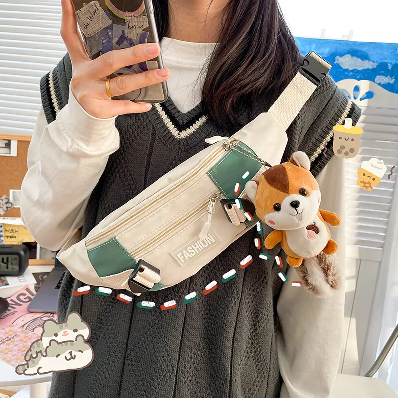 

INS New Fanny Packs Hip-Hop Belt Bag Harajuku Shoulder Female Sling Chest Pocket Fashion Pocket Women Man Waist Bag