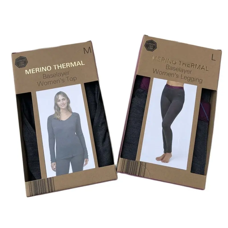 Женский комплект верхнего слоя из 100% мериносовой шерсти базовый слой мериноса 150