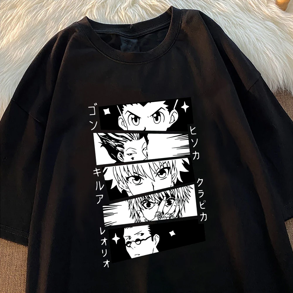 Футболка Hunter X футболка с изображением гона и Киллы аниме мультфильм одежда в
