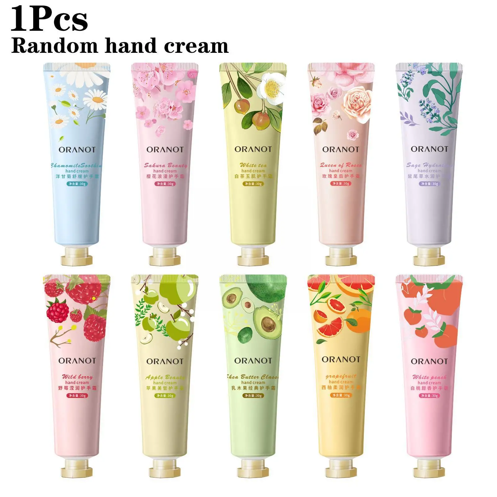 1pc Hand Cream Gift Set Hand Creams For Rough Dry Cracked Hands Moisturizing Not-greasy Care Hand Lotion Set For Men And Women