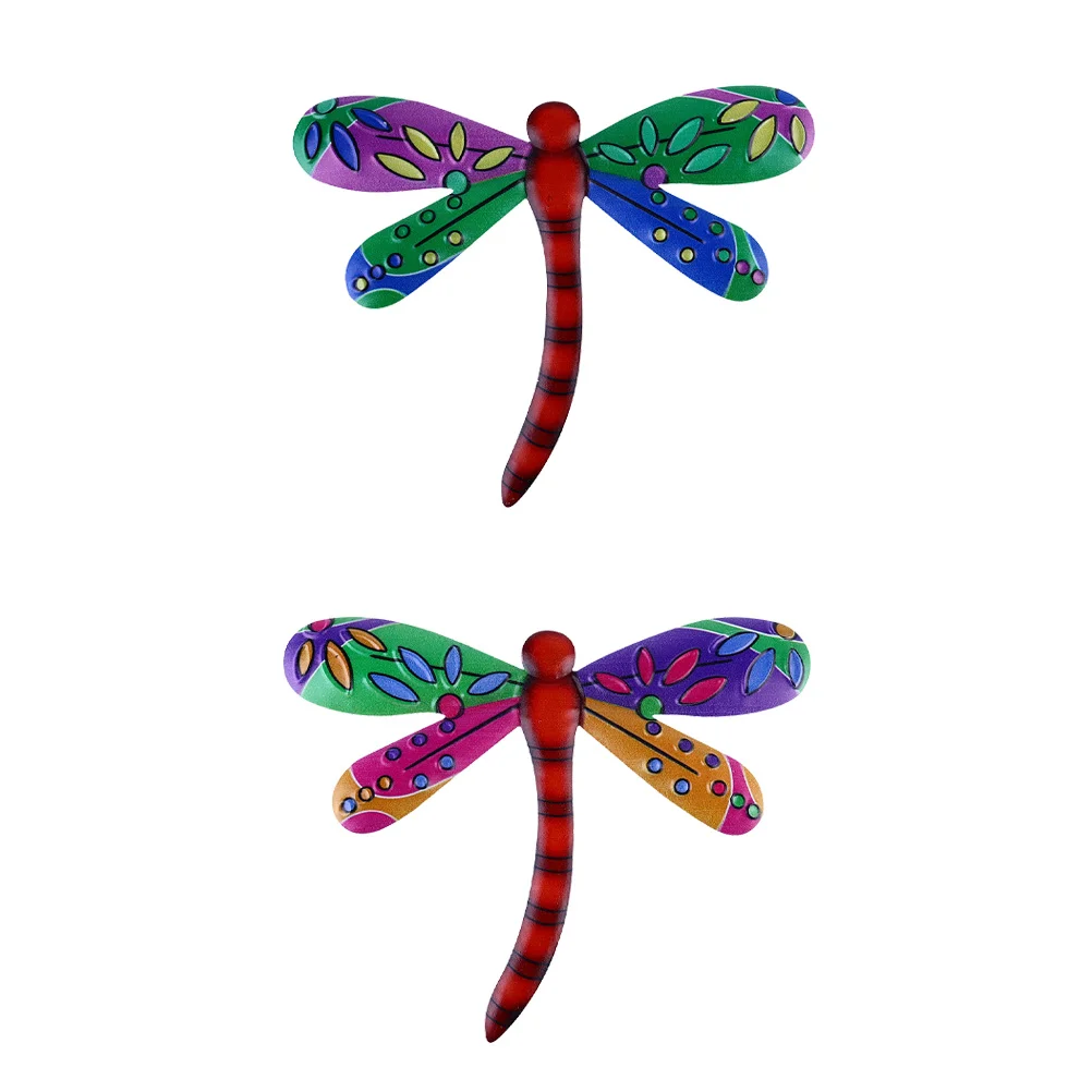 

Wall Dragonfly Hanging Metal Decor Decoration Iron Decorations Rustic Garden Ornaments Sculpture Pendent Ornament Crafts Vintage