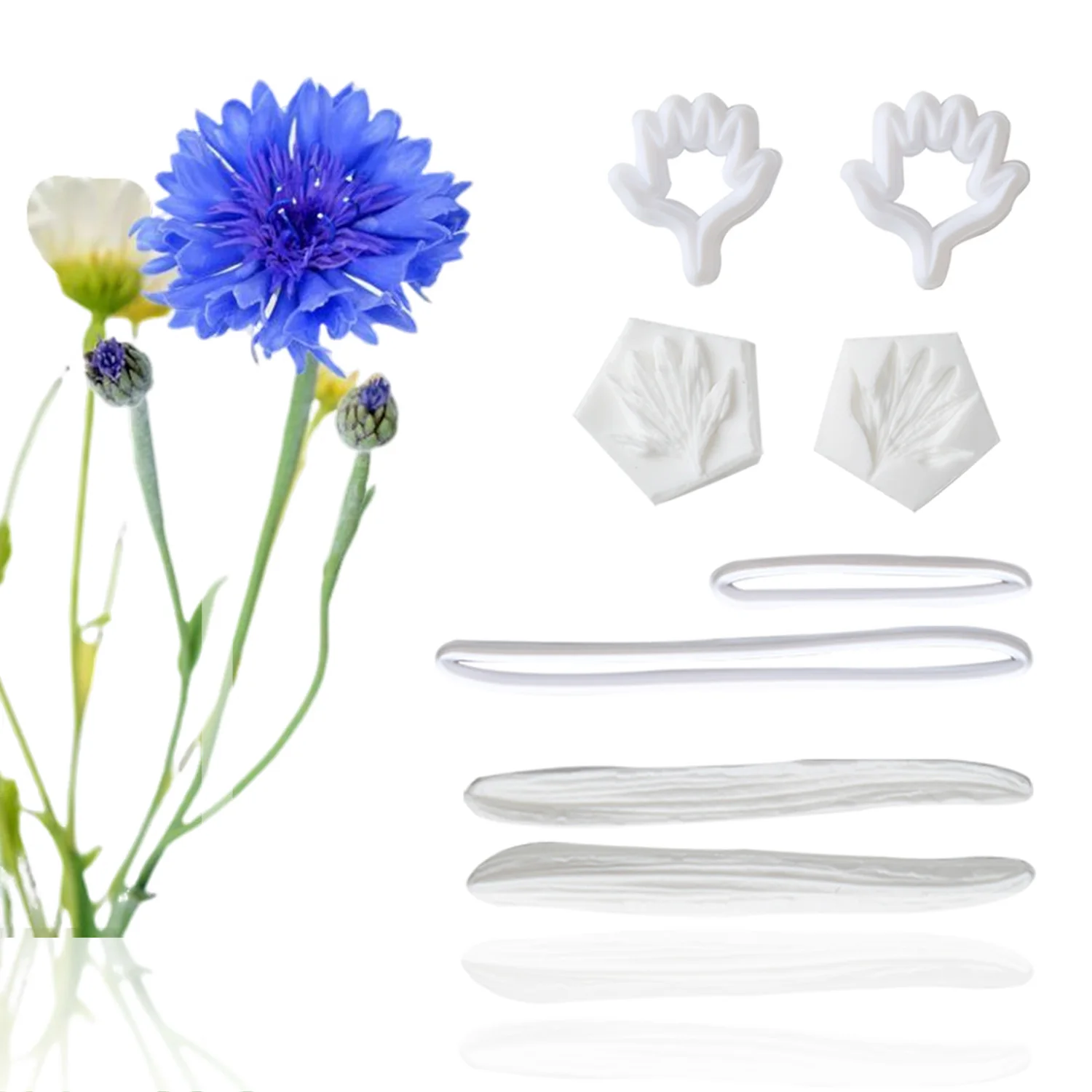 

Набор форм для сахарных цветов и листьев