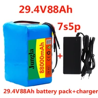 24v 88ah 7s5p battery pack 250w 29 4v 88000mah lithium ion battery for wheelchair electric bicycle pack with bms charger