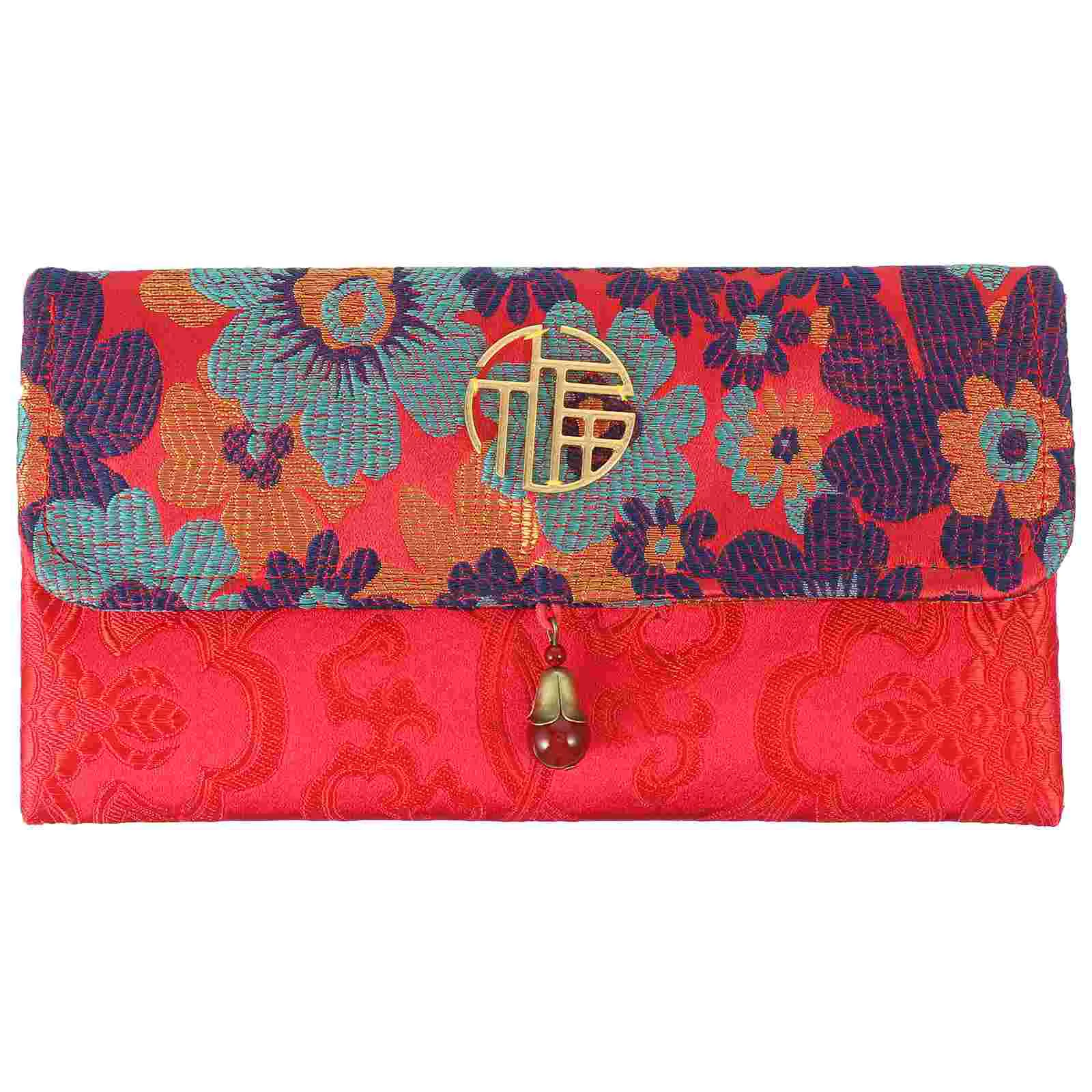 

Envelopes Red Chinese Wedding Money Bag Spring Festival Giftpouch Pocket Fashionablecash Hongbaogiftbridal Shower Gifts