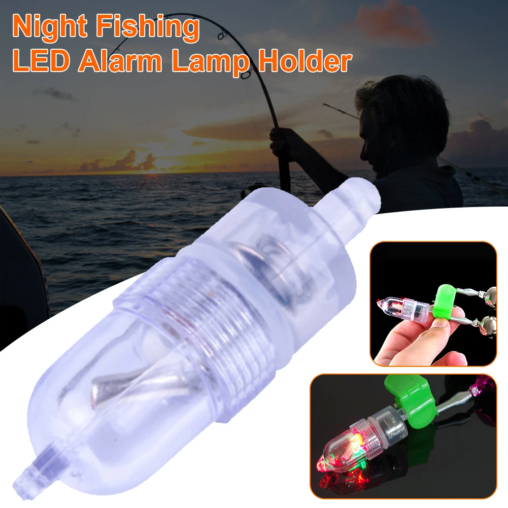 

Alarm Bell Light Sensor Automatically Flash LED Night Fishing Rod Tip Fishing Bite Alarm Lamp Fishing Tackle Accessories
