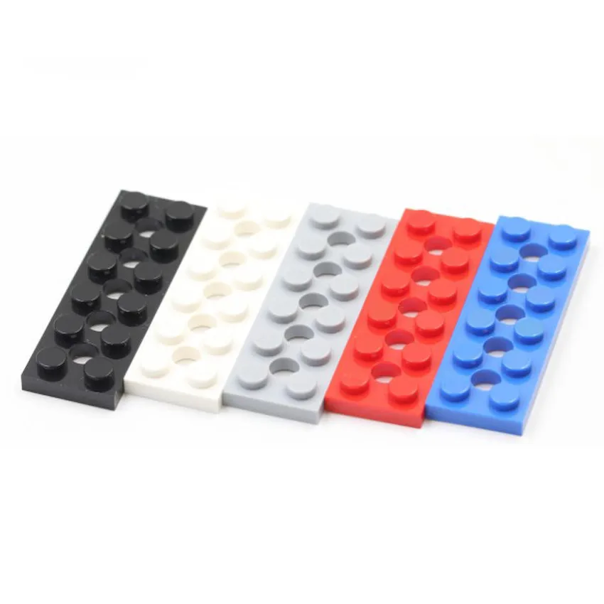 

1 Pcs Buildings Blocks 32001 Plate 2 x 6 with 5 Holes Brick Collections Bulk Modular GBC Toy For Technical MOC Set