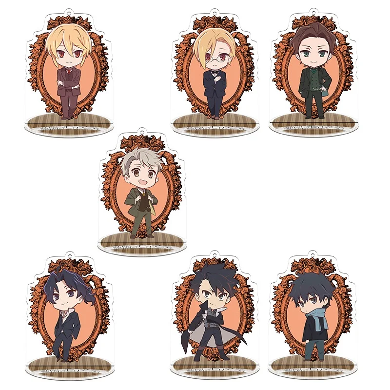 

Anime MORIARTY THE PATRIOT Acrylic Model Doll Keychain William James Moriart Holmes Action figure Toy Keyring Pendant 9cm