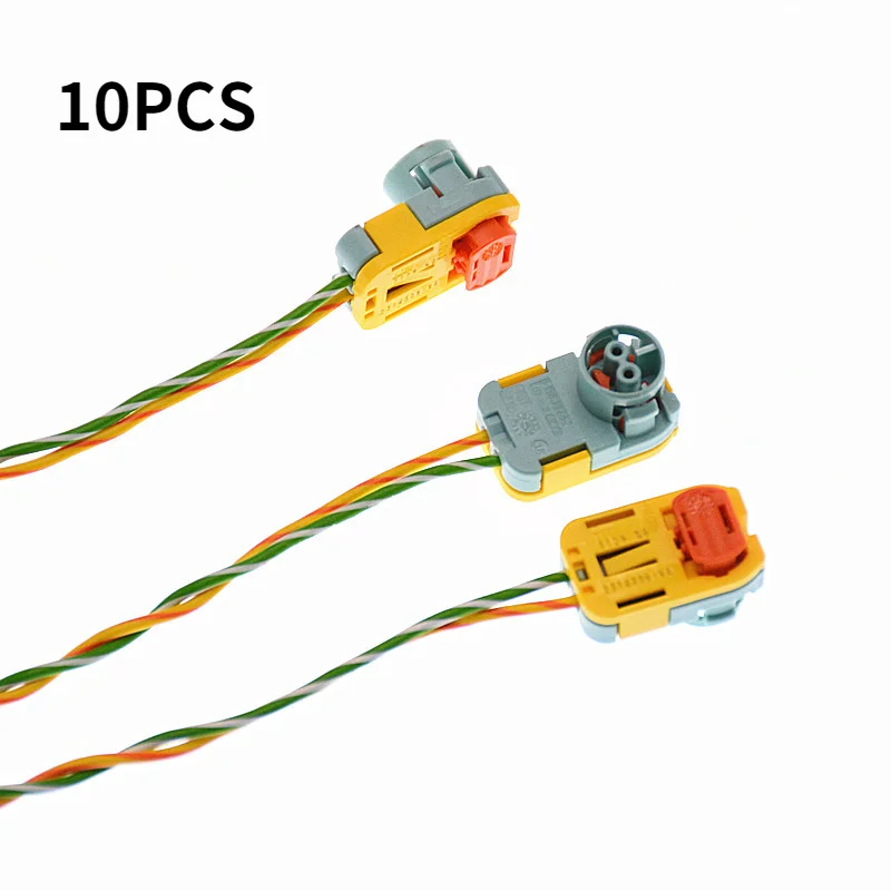 

10pcs 2PIN Steering Wheel Hairspring Seat Belt Main Side Airbag Plug Connector Harness Cable